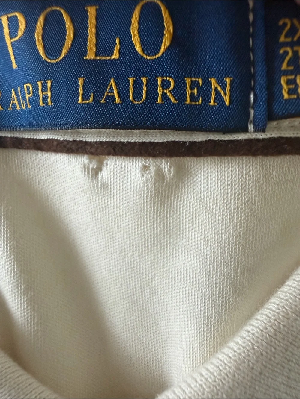 NWTRalph Lauren Men’s Cream Polo Shirt with Embroidered Pony - READ discription